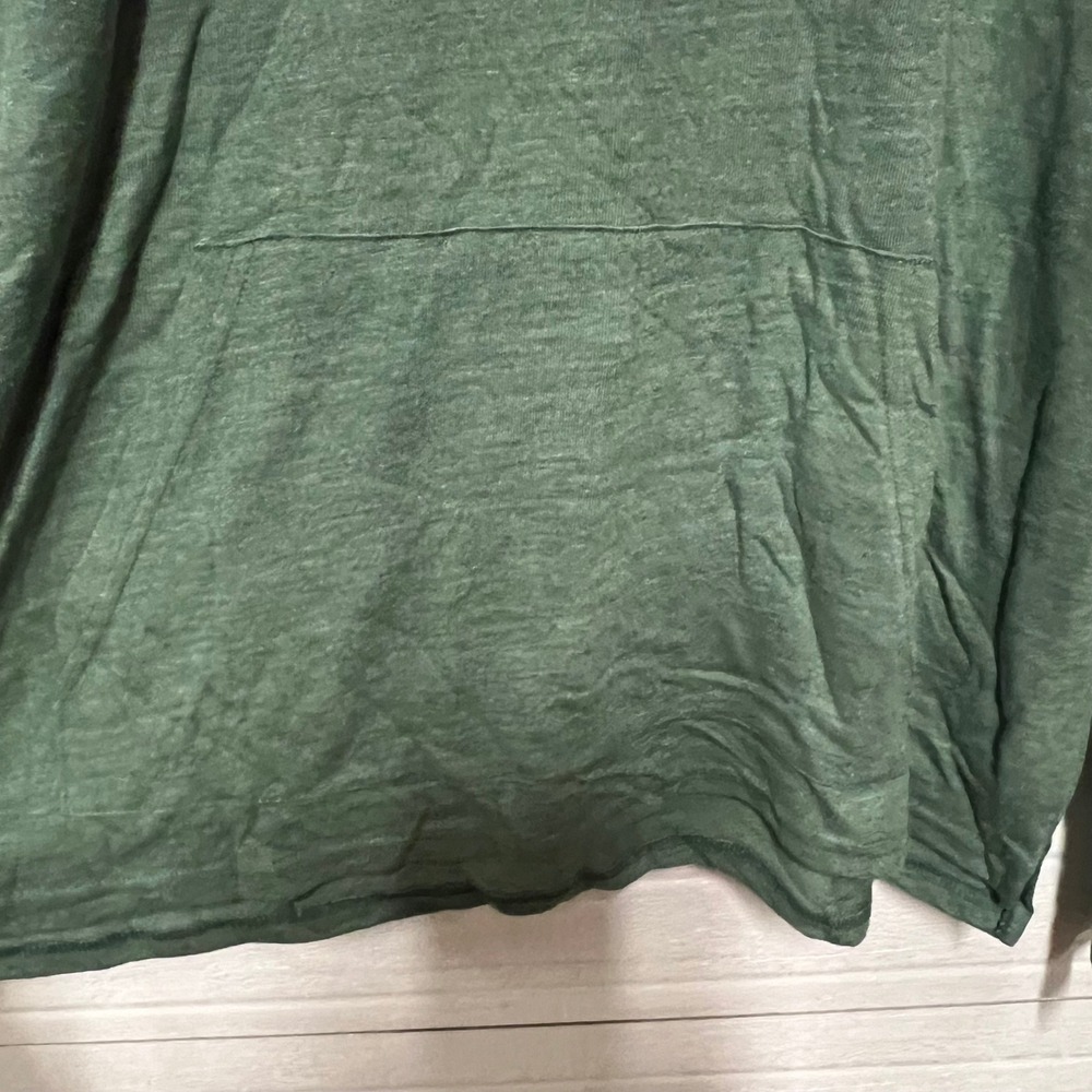 Alternative Apparel Long Sleeve Hooded Pullover Sweatshirt Heather Green 3XL - Picture 2 of 5